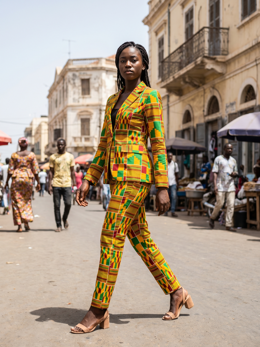 Tailleur Kente