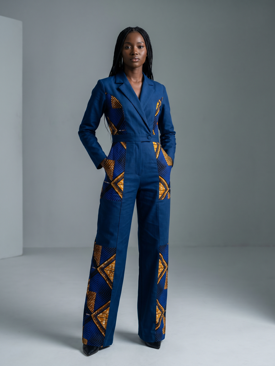 Tailleur wax pantalon